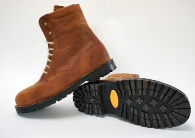 Pelzgefütteter Winterschuh in Nubuk mit Profilsohle